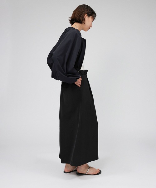 BABYLONE（バビロン）の「撥水ノーカラーブルゾン（ブルゾン・レディース・ホワイト/ブラック・フリー）」の8枚目の写真