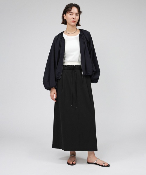 BABYLONE（バビロン）の「撥水ノーカラーブルゾン（ブルゾン・レディース・ホワイト/ブラック・フリー）」の9枚目の写真