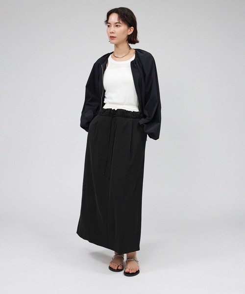 BABYLONE（バビロン）の「撥水ノーカラーブルゾン（ブルゾン・レディース・ホワイト/ブラック・フリー）」の4枚目の写真