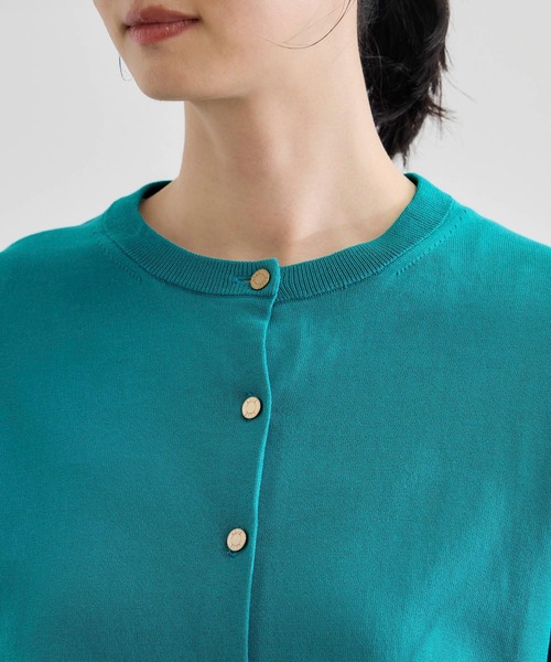 ROPE'（ロペ）の「【洗える】オーガニックコットンハイゲージカーディガン（カーディガン/ボレロ・レディース・ターコイズブルー/ネイビー/ホワイト・FREE）」の12枚目の写真