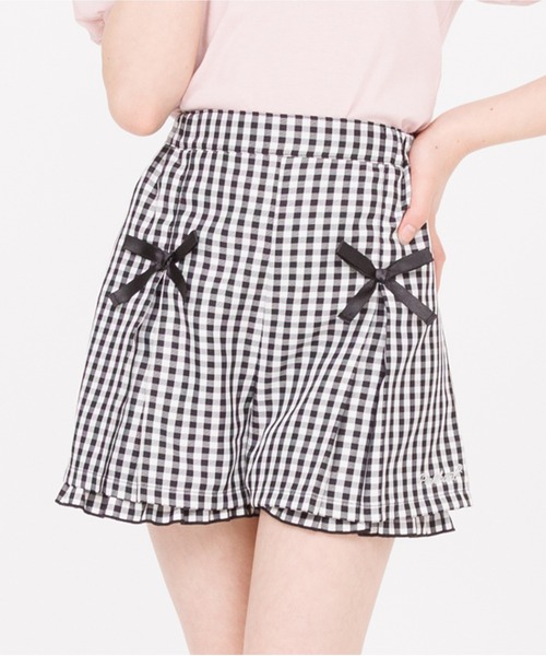 PINKHUNT(ピンクハント)の「PINKHUNT ピンクハント タックキュロット ショートパンツ 0567K(その他パンツ・キッズ・ブラック/ブラック系1・150cm/120cm/140cm/160cm/130cm)」の2枚目の写真