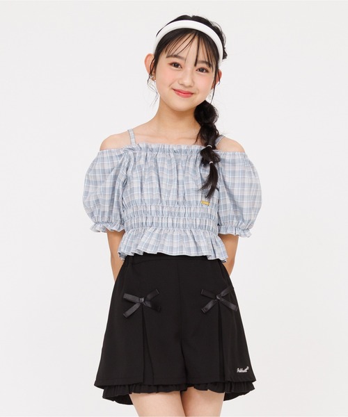 PINKHUNT(ピンクハント)の「PINKHUNT ピンクハント タックキュロット ショートパンツ 0567K(その他パンツ・キッズ・ブラック/ブラック系1・150cm/120cm/140cm/160cm/130cm)」の6枚目の写真