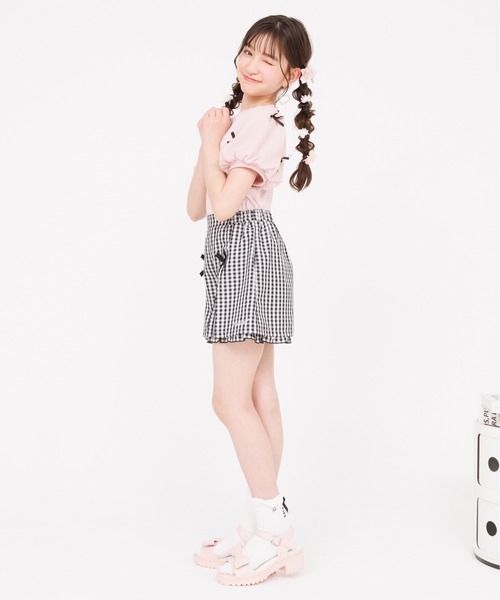 PINKHUNT(ピンクハント)の「PINKHUNT ピンクハント タックキュロット ショートパンツ 0567K(その他パンツ・キッズ・ブラック/ブラック系1・150cm/120cm/140cm/160cm/130cm)」の21枚目の写真