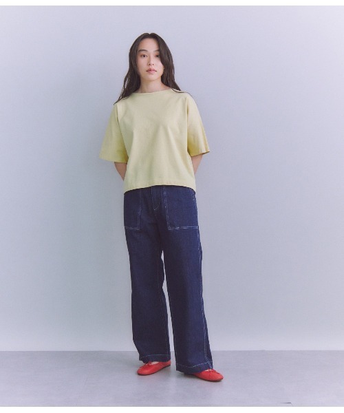 tシャツ 「ALBINI」Parallel Jersey 肩釦プルオーバー レディース ALBINI］Parallel Jersey 肩釦プルオーバー（Tシャツ/カットソー