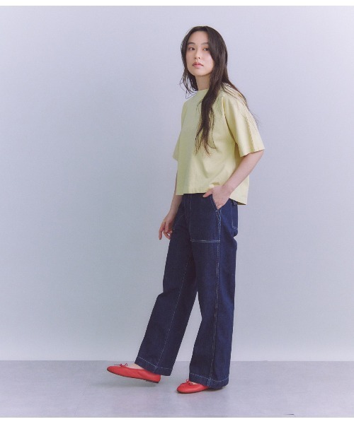 tシャツ 「ALBINI」Parallel Jersey ヤッコスリーブ半袖Ｔシャツ レディース セール】［ALBINI］Parallel Jersey ヤッコスリーブ半袖Tシャツ