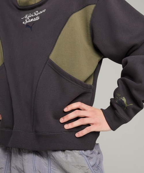 PUMA(プーマ)の「PUMA PUMA X KIDSUPER PROGRESSIVE HOODIE(プーマ×キッドスーパー プログレッシブ フーディ)(パーカー・メンズ・ブラック系/ホワイト系・MEDIUM/LARGE/X-LARGE)」の12枚目の写真