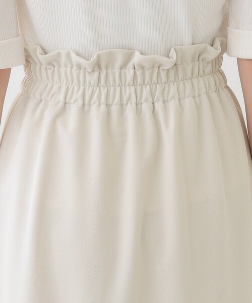 DRESKIP（ドレスキップ）の「【洗える】洗濯後しわになりにくい カットジョーゼット ナロースカート（スカート・レディース・ナチュラル/ブラック/チャコールグレー/ワインレッド/イエロー系その他・02/04/03/01）」の11枚目の写真