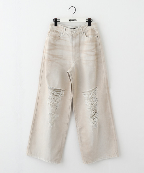 geek デニム　L 10日以内お届け】STRUCTIAL LINE SILHOUETTE DENIM PANTS – GEEK