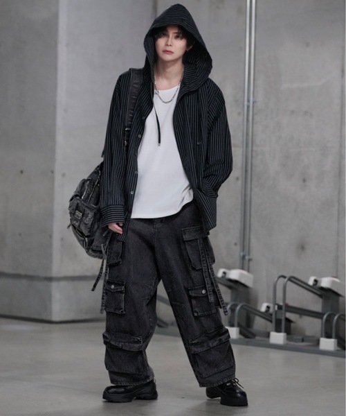 ADRER（アドラー）の「vintage denim shoulder bag / ヴィンテージデニムショルダーバッグ（ショルダーバッグ・メンズ・ブラック・FREE）」の20枚目の写真