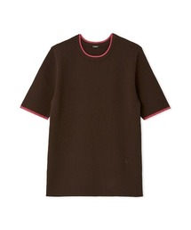 未使用品☆ミラオーウェン☆丸首厚手ニット☆ダークブラウン