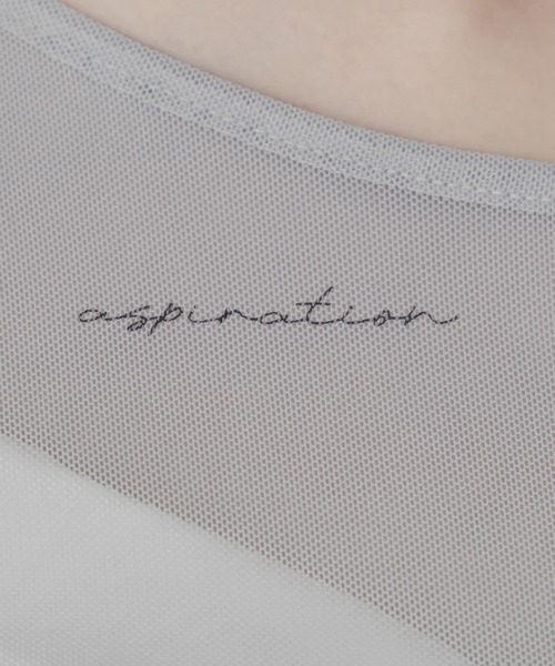 Ambre Neige(アンブルネージュ)の「sheer tattoo tulle tops / シアータトゥーチュールトップス(Tシャツ/カットソー・レディース・チャコールグレー/ライトグレー/ライトピンク/アイボリー・FREE)」の15枚目の写真