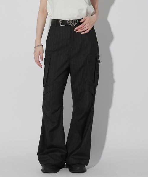 Anui（アニュイ）の「【UNISEX/2サイズ展開/SETUP対応】スリムカーゴパンツ（その他パンツ・レディース・グレー/ブラック・SMALL/MEDIUM）」の6枚目の写真