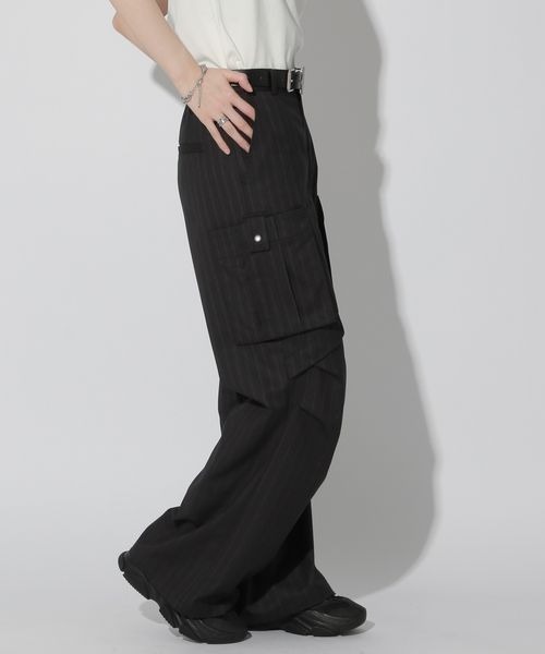 Anui（アニュイ）の「【UNISEX/2サイズ展開/SETUP対応】スリムカーゴパンツ（その他パンツ・レディース・グレー/ブラック・SMALL/MEDIUM）」の7枚目の写真