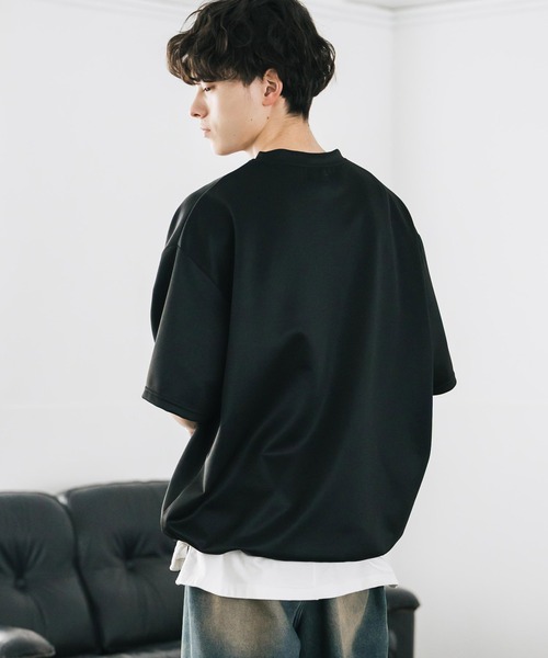 Rocky Monroe(ロッキーモンロー)の「接触冷感 オーバーサイズダンボール裾ドローコード半袖クルーネックTシャツ(Tシャツ/カットソー・メンズ・ブラック/グレー/ネイビー/チャコール/ホワイト・M/XL/L)」の16枚目の写真
