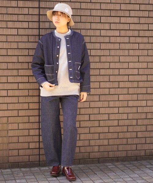 BROOKLYN OVERALL（ブルックリンオーバーオール）の「デニムショートジャケット（デニムジャケット・レディース・ブルー/ネイビー・FREE）」の15枚目の写真