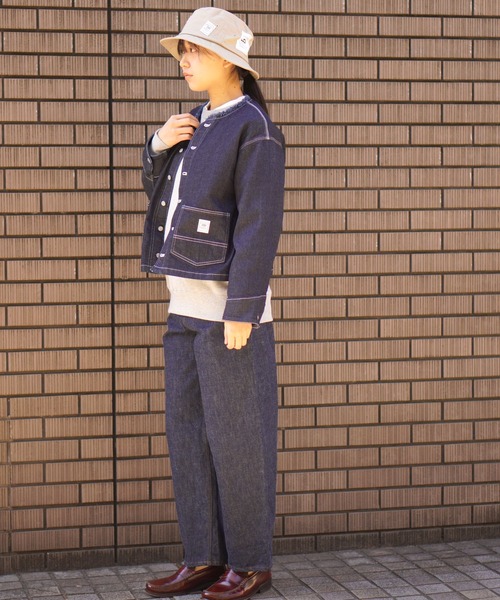 BROOKLYN OVERALL（ブルックリンオーバーオール）の「デニムショートジャケット（デニムジャケット・レディース・ブルー/ネイビー・FREE）」の13枚目の写真