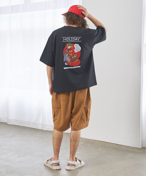 J.PRESS YORK STREET(ジェイプレスヨークストリート)の「【UNISEX】リネンライクイージーカーゴ ハーフパンツ(その他パンツ・メンズ・ブラック系/ブラウン系/ライトグリーン系/ライトグレー系・LARGE/SMALL)」の7枚目の写真