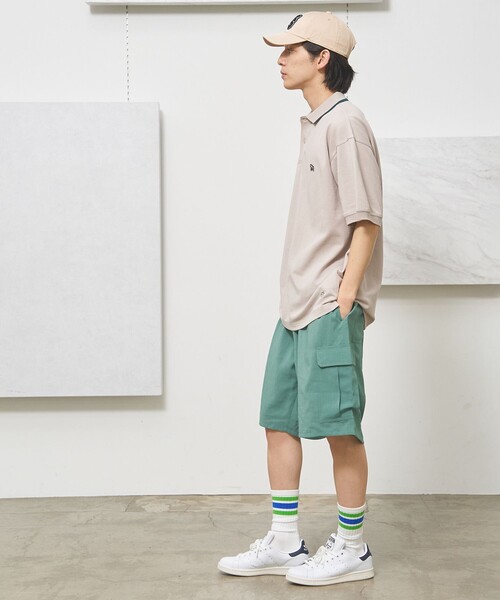 J.PRESS YORK STREET(ジェイプレスヨークストリート)の「【UNISEX】リネンライクイージーカーゴ ハーフパンツ(その他パンツ・メンズ・ブラック系/ブラウン系/ライトグリーン系/ライトグレー系・LARGE/SMALL)」の22枚目の写真