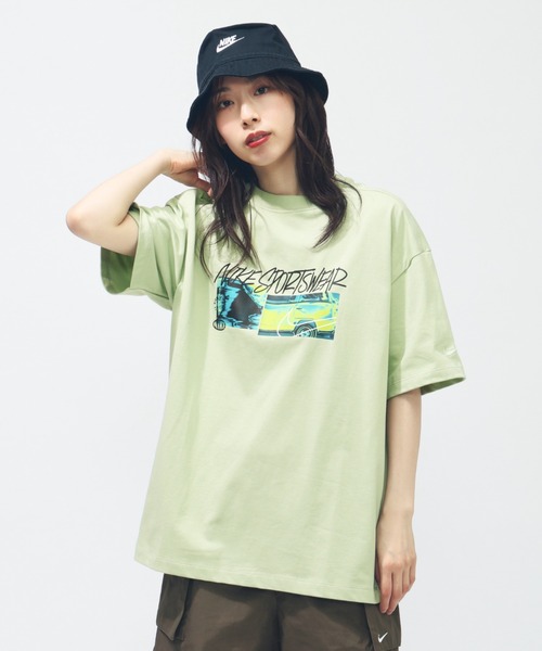NIKE（ナイキ）の「ナイキ NIKE ナイキ  NSW OS OPP1 S/S Tシャツ（Tシャツ/カットソー・レディース・グレー/グリーン/ホワイト・M/L）」の22枚目の写真
