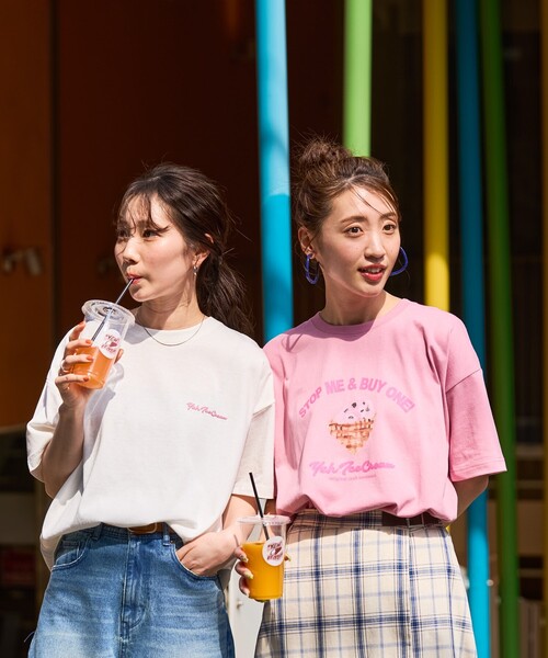 Hug O War Tシャツ 半袖 ピンク ストライプミニバッグ付き 2025年最新】Hug O War レディース 半袖(Tシャツ) Tシャツ・カットソー