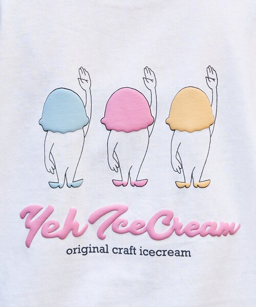 セール】限定展開 YEH ice cream バック プリント 半袖 Tシャツ