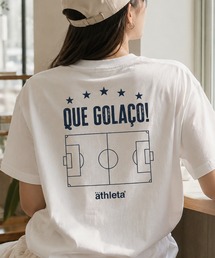 ATHLETA（アスレタ）の「【ZOZO限定・新柄追加】≪ATHLETA/アスレタ≫ブラジルのフットボールムードが映える大人のプリントTシャツ。ゆるっと体型カバーしながらレディースもメンズも着回せるサイズ対応（Tシャツ/カットソー）」