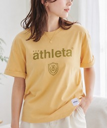 ATHLETA（アスレタ）の「【ZOZO限定・新柄追加】≪ATHLETA/アスレタ≫ブラジルのフットボールムードが映える大人のプリントTシャツ。ゆるっと体型カバーしながらレディースもメンズも着回せるサイズ対応（Tシャツ/カットソー）」