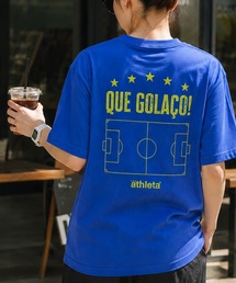 【ZOZO限定・新柄追加】≪ATHLETA/アスレタ≫ブラジルのフットボールムードが映える大人のプリントTシャツ。ゆるっと体型カバーしながらレディースもメンズも着回せるサイズ対応