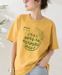 【ZOZO限定・新柄追加】≪ATHLETA/アスレタ≫ブラジルのフットボールムードが映える大人のプリントTシャツ。ゆるっと体型カバーしながらレディースもメンズも着回せるサイズ対応