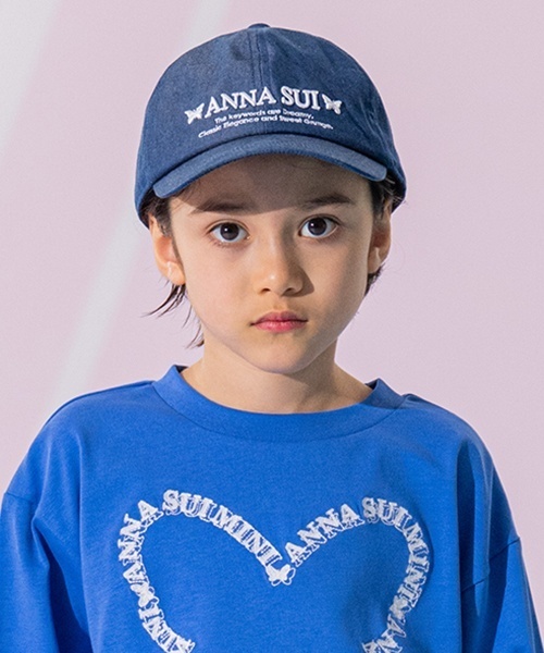 アナスイミニ　ロゴ蝶キャップ　52 54 56 アナスイミニ ロゴ蝶キャップ 52 54 56 - メルカリ