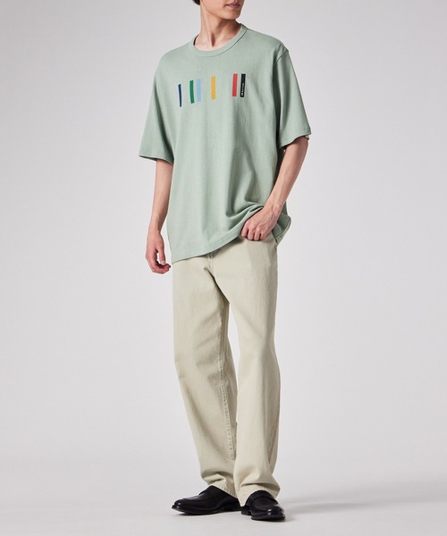 PS Paul Smith（ピーエスポールスミス）の「カラーブロックプリント 半袖カットソー / 152565 204Z（Tシャツ/カットソー・メンズ・オフホワイト/ブラック/ライトグリーン・X-LARGE/LARGE/MEDIUM/SMALL）」の12枚目の写真