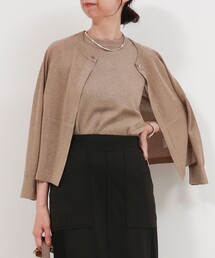 MICO COULIER | 《セット商品》ラメノースリーブ+カーディガン(ニット/セーター)