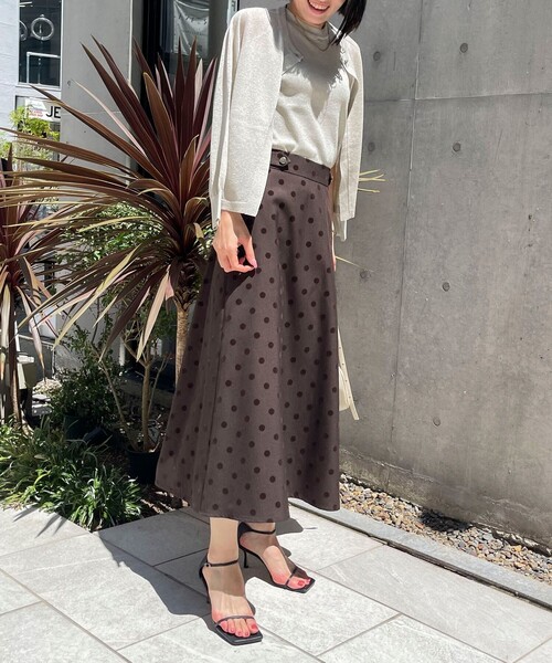 MICO COULIER（ミコクリエ）の「《セット商品》ラメノースリーブ+カーディガン（ニット/セーター・レディース・ライトパープル/シルバー/ネイビー/モカ・38）」の6枚目の写真