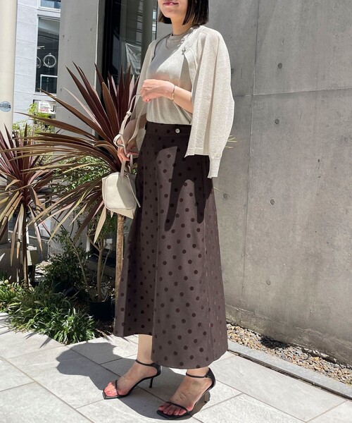 MICO COULIER（ミコクリエ）の「《セット商品》ラメノースリーブ+カーディガン（ニット/セーター・レディース・ライトパープル/シルバー/ネイビー/モカ・38）」の8枚目の写真