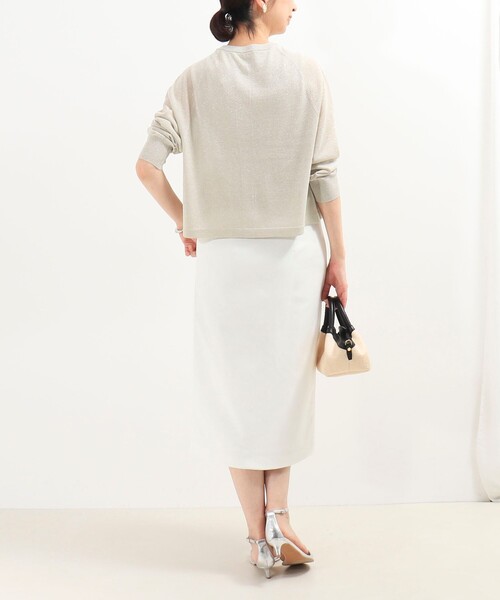 MICO COULIER（ミコクリエ）の「《セット商品》ラメノースリーブ+カーディガン（ニット/セーター・レディース・ライトパープル/シルバー/ネイビー/モカ・38）」の14枚目の写真