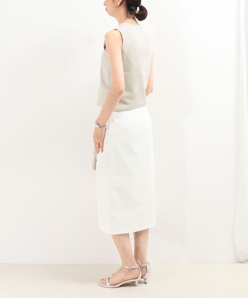 MICO COULIER（ミコクリエ）の「《セット商品》ラメノースリーブ+カーディガン（ニット/セーター・レディース・ライトパープル/シルバー/ネイビー/モカ・38）」の16枚目の写真