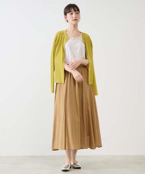 MELROSE claire(メルローズ クレール)の「【レースタンクトップ】(タンクトップ・レディース・ブラック/オフホワイト/チャコールグレー/ライトグレー・3/4)」の9枚目の写真