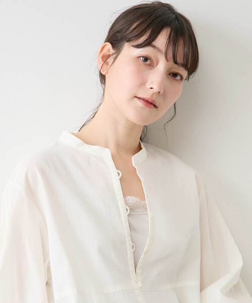 MELROSE claire(メルローズ クレール)の「【レースタンクトップ】(タンクトップ・レディース・ブラック/オフホワイト/チャコールグレー/ライトグレー・3/4)」の11枚目の写真
