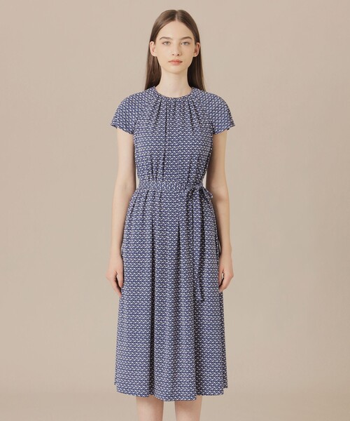 MACKINTOSH LONDON(マッキントッシュ ロンドン)の「【WEB・一部店舗限定】レードルプリントワンピース(ワンピース・レディース・オフホワイト/ライトブルー・38)」の6枚目の写真