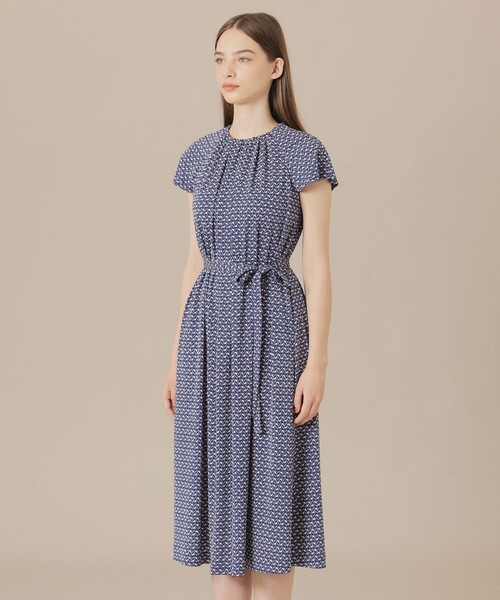 MACKINTOSH LONDON(マッキントッシュ ロンドン)の「【WEB・一部店舗限定】レードルプリントワンピース(ワンピース・レディース・オフホワイト/ライトブルー・38)」の7枚目の写真
