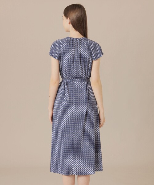 MACKINTOSH LONDON(マッキントッシュ ロンドン)の「【WEB・一部店舗限定】レードルプリントワンピース(ワンピース・レディース・オフホワイト/ライトブルー・38)」の8枚目の写真