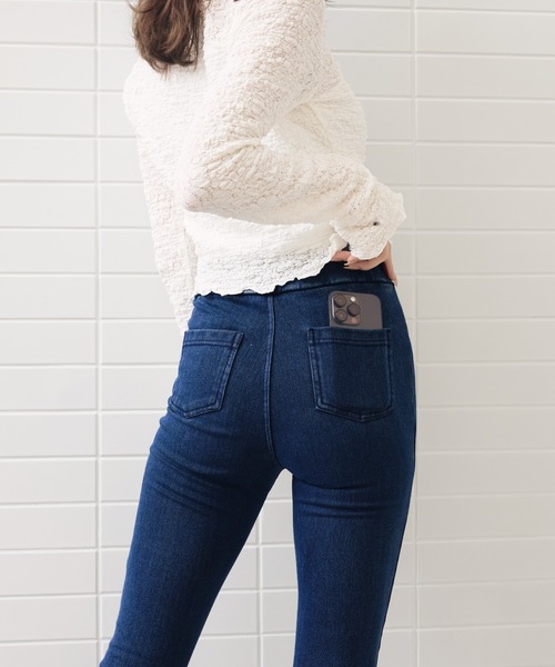 着圧デニムパンツ（レギンス/スパッツ）｜BELLE SERIES（ベルシリーズ