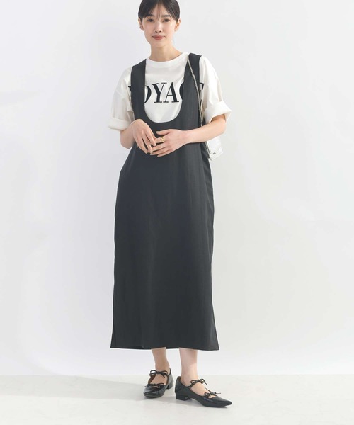 PICCIN(ピッチン)の「前後2wayリネンワンピース(ワンピース・レディース・ブラック/ベージュ・M)」の11枚目の写真
