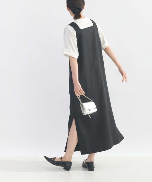 PICCIN(ピッチン)の「前後2wayリネンワンピース(ワンピース・レディース・ブラック/ベージュ・M)」の12枚目の写真