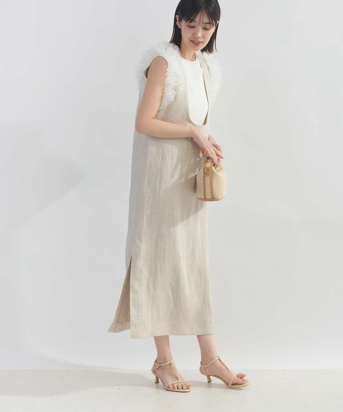 PICCIN(ピッチン)の「前後2wayリネンワンピース(ワンピース・レディース・ブラック/ベージュ・M)」の22枚目の写真