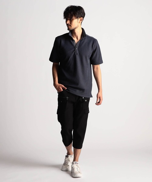 NICOLE CLUB FOR MEN（ニコルクラブフォーメン）の「【２５モデルEC限定再販売】ガムストレッチ　クロップドカーゴパンツ（その他パンツ・メンズ・ブラック系/チャコール/カーキ系/ネイビー・SMALL/MEDIUM/X-LARGE/LARGE）」の8枚目の写真