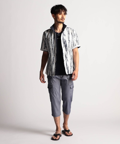 NICOLE CLUB FOR MEN（ニコルクラブフォーメン）の「【２５モデルEC限定再販売】ガムストレッチ　クロップドカーゴパンツ（その他パンツ・メンズ・ブラック系/チャコール/カーキ系/ネイビー・SMALL/MEDIUM/X-LARGE/LARGE）」の9枚目の写真