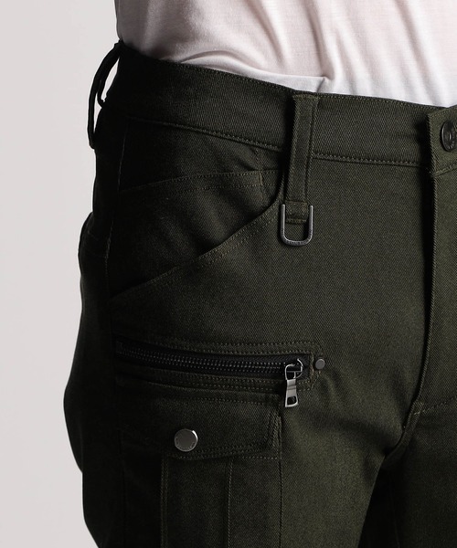 NICOLE CLUB FOR MEN（ニコルクラブフォーメン）の「【２５モデルEC限定再販売】ガムストレッチ　クロップドカーゴパンツ（その他パンツ・メンズ・ブラック系/チャコール/カーキ系/ネイビー・SMALL/MEDIUM/X-LARGE/LARGE）」の14枚目の写真