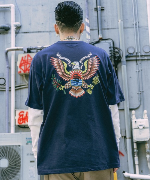Subciety（サブサエティ）の「1dollar eagle tee（Tシャツ/カットソー・メンズ・ブラック/ホワイト/ネイビー・SMALL/MEDIUM/LARGE/X-LARGE/XX-LARGE）」の9枚目の写真