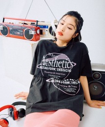 LEPSIM | 切り替えリメイク風ロゴT　492414(Tシャツ/カットソー)